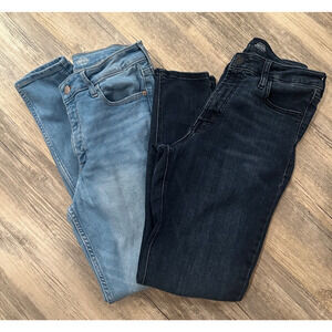 2 Old Navy Women's Rockstar Super Skinny Jeans High Rise 10 Secret Smooth Pocket